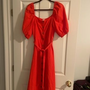 Puff sleeved summer dress, NWT